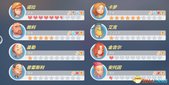 波西亚时光好感怎么刷 波西亚时光刷好感路线分享