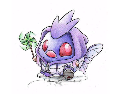 本篇我们要来介绍的就是毛球的进化型——摩鲁蛾