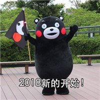 熊本熊鼓励表情包：2018新的开始