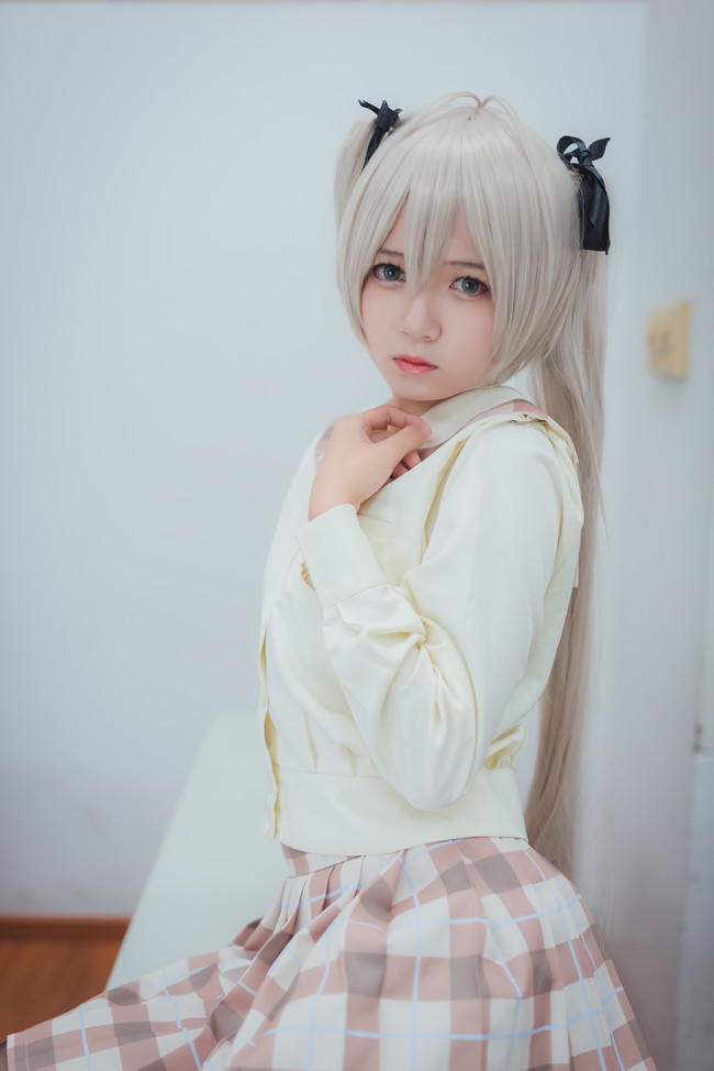 Cosplay之黑丝穹妹校服装