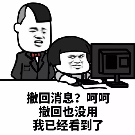 撤回了什么见不得人的消息表情包