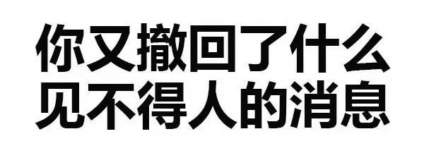 撤回了什么见不得人的消息表情包