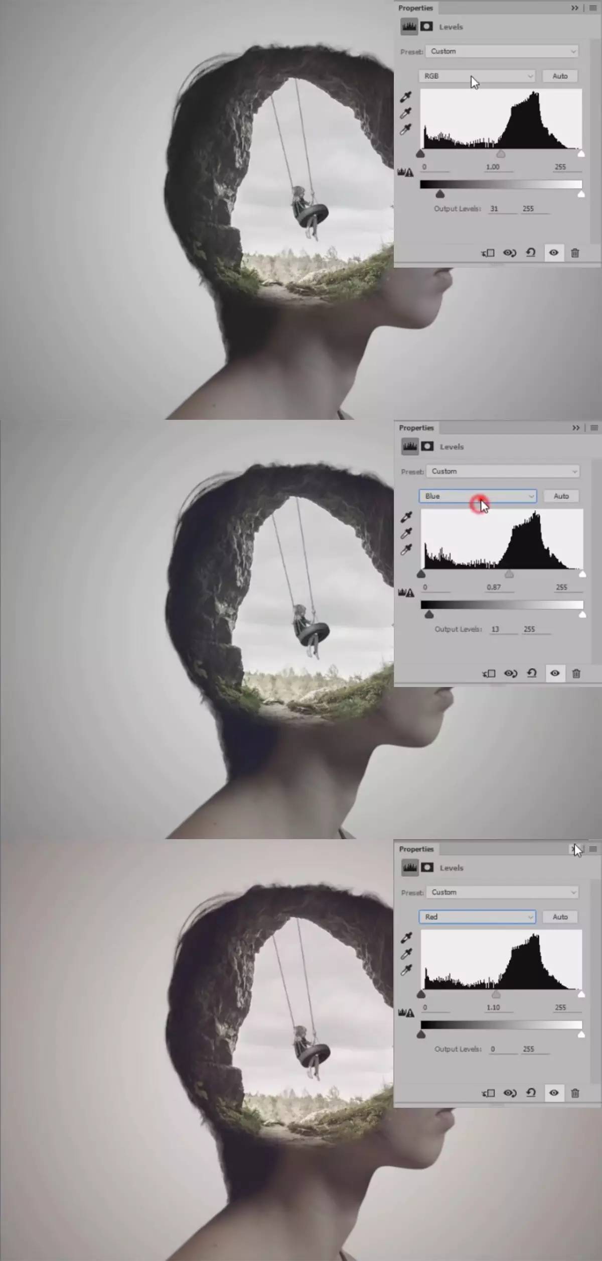 ps疑问解答:[35]ps将图片无缝拼接渐变过渡