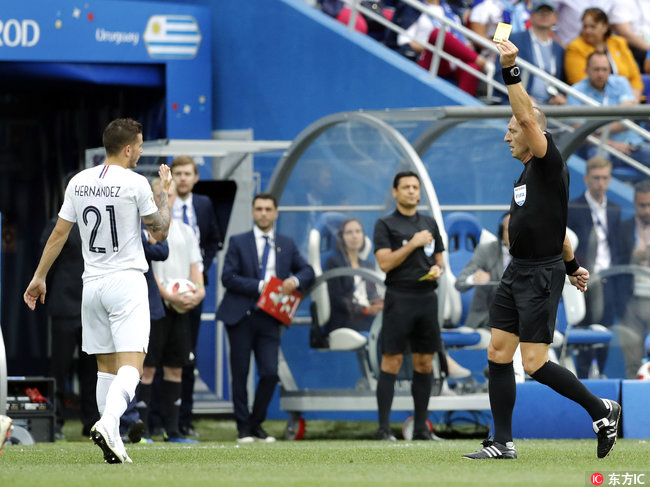 世界杯 四分之一决赛 法国2:0轻取乌拉圭 尝得胜绩
