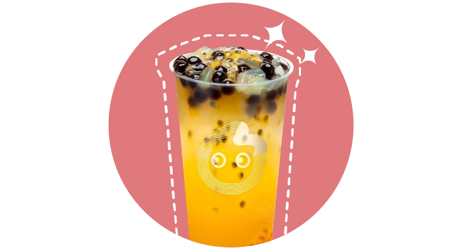 是离心啊coco 百香果双响炮,少冰少糖,真的一天一杯完全不腻,喝了还