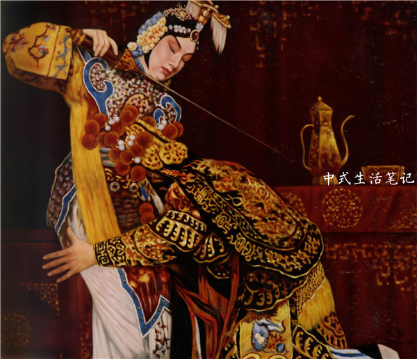 刘晓第的京剧油画