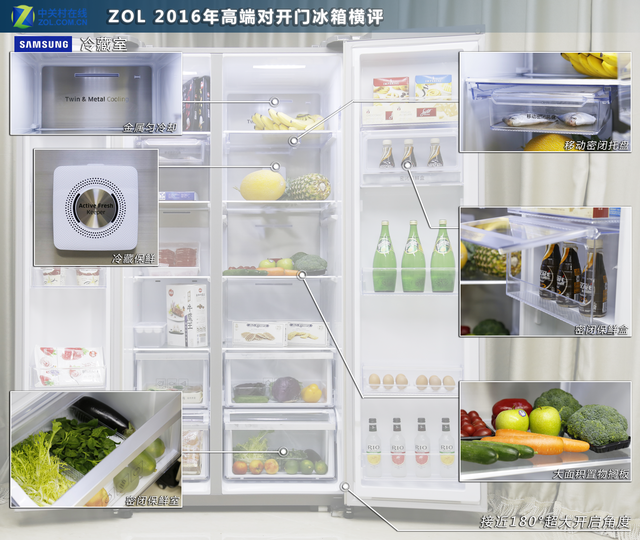 聚焦性能实力发声 三款高端对开门冰箱横评