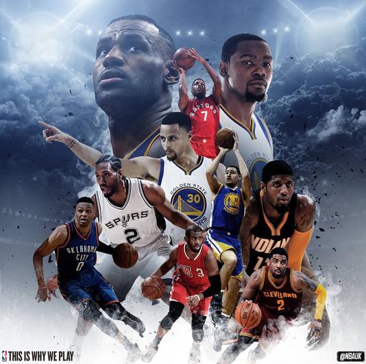 最强nba球星有哪些海报(NBA官方发布现役最强10人海报！球迷表示不同意！)