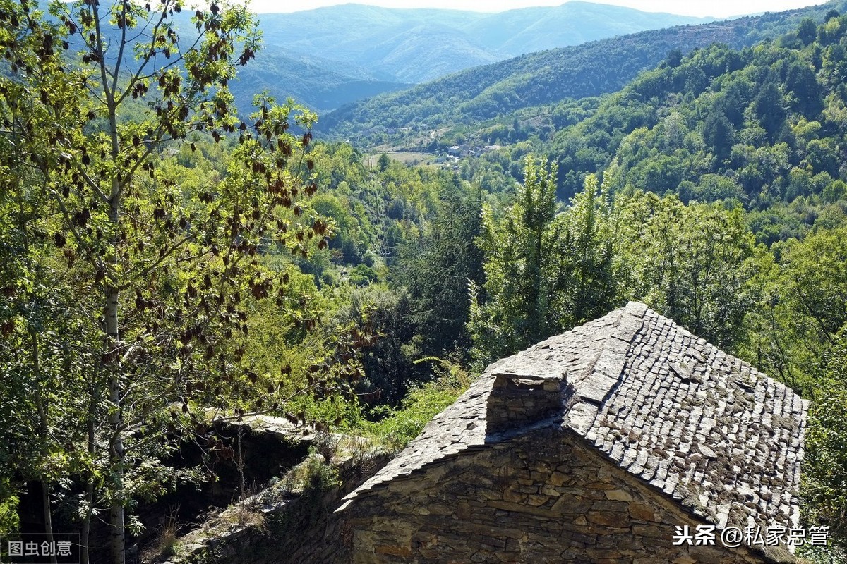 小村的风景，寂静如画，小村的生活，恬淡安然