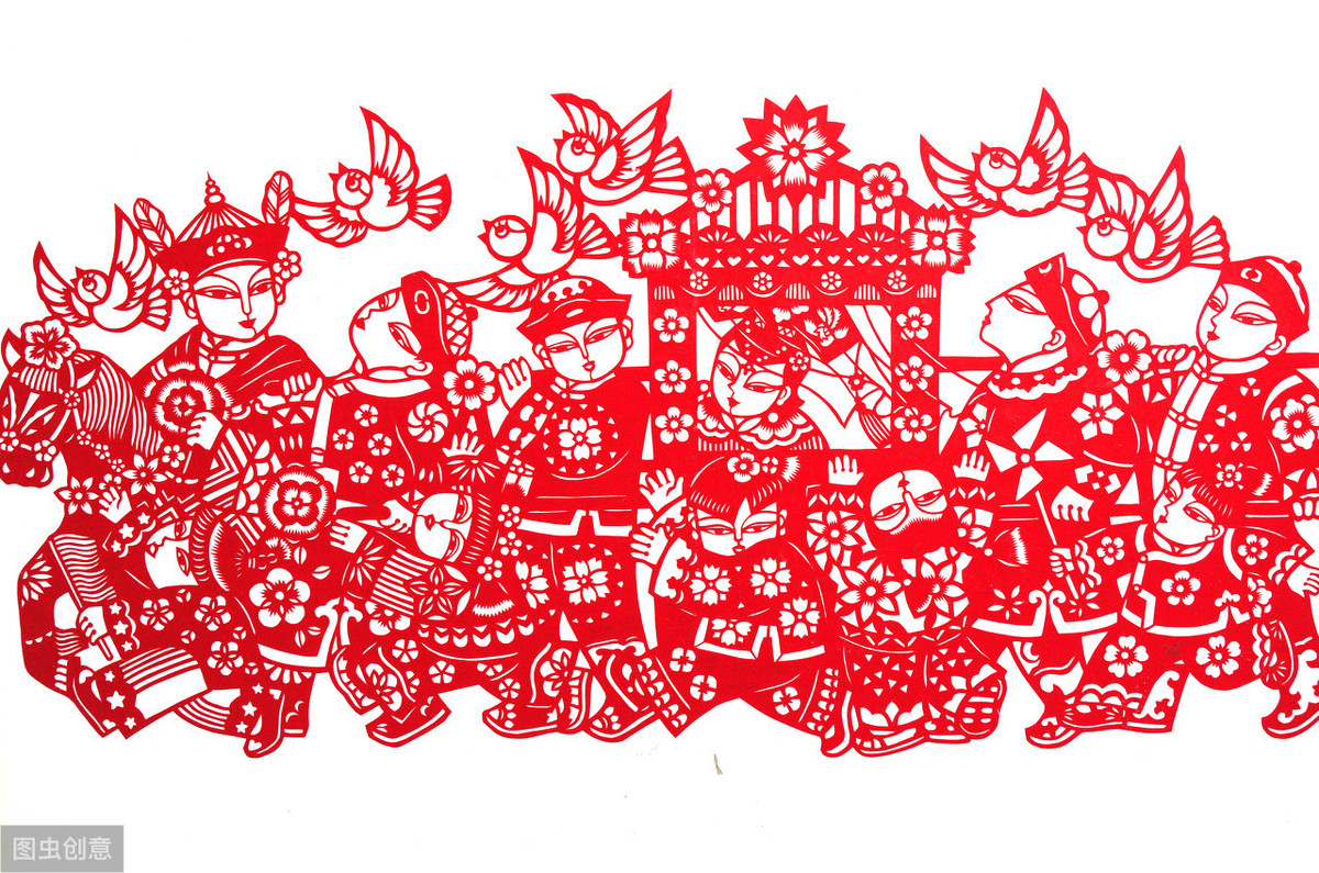 来点君中国民间传统艺术种类极其丰富,并且大都渊源流长,比如剪纸