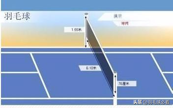 羽毛球双打边线处网高应为(冷知识：羽毛球比赛场地规则之网柱，羽毛球比赛场地规则之球网)