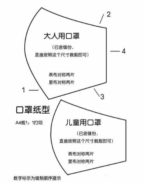 口罩的做法手工图片