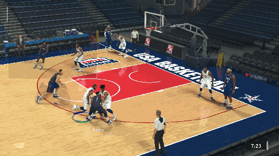 《NBA 2K17》站位抢位挡差走位操作技巧动态教程