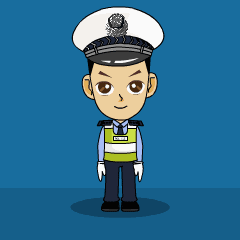 看不懂交警手势？萌萌的卡通教会你！
