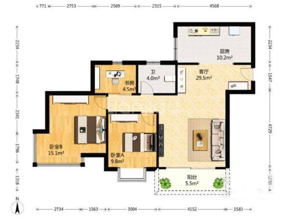 冉家坝重点学校旁+地铁，总价不到126万，逸静丰豪能买么？