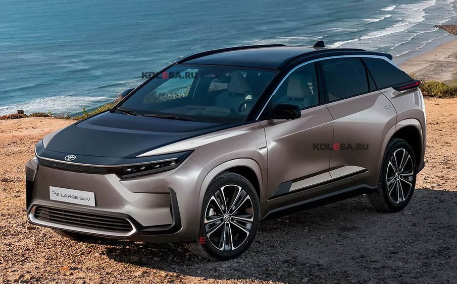 汉兰达“纯电版”？丰田bZ5X外观曝光