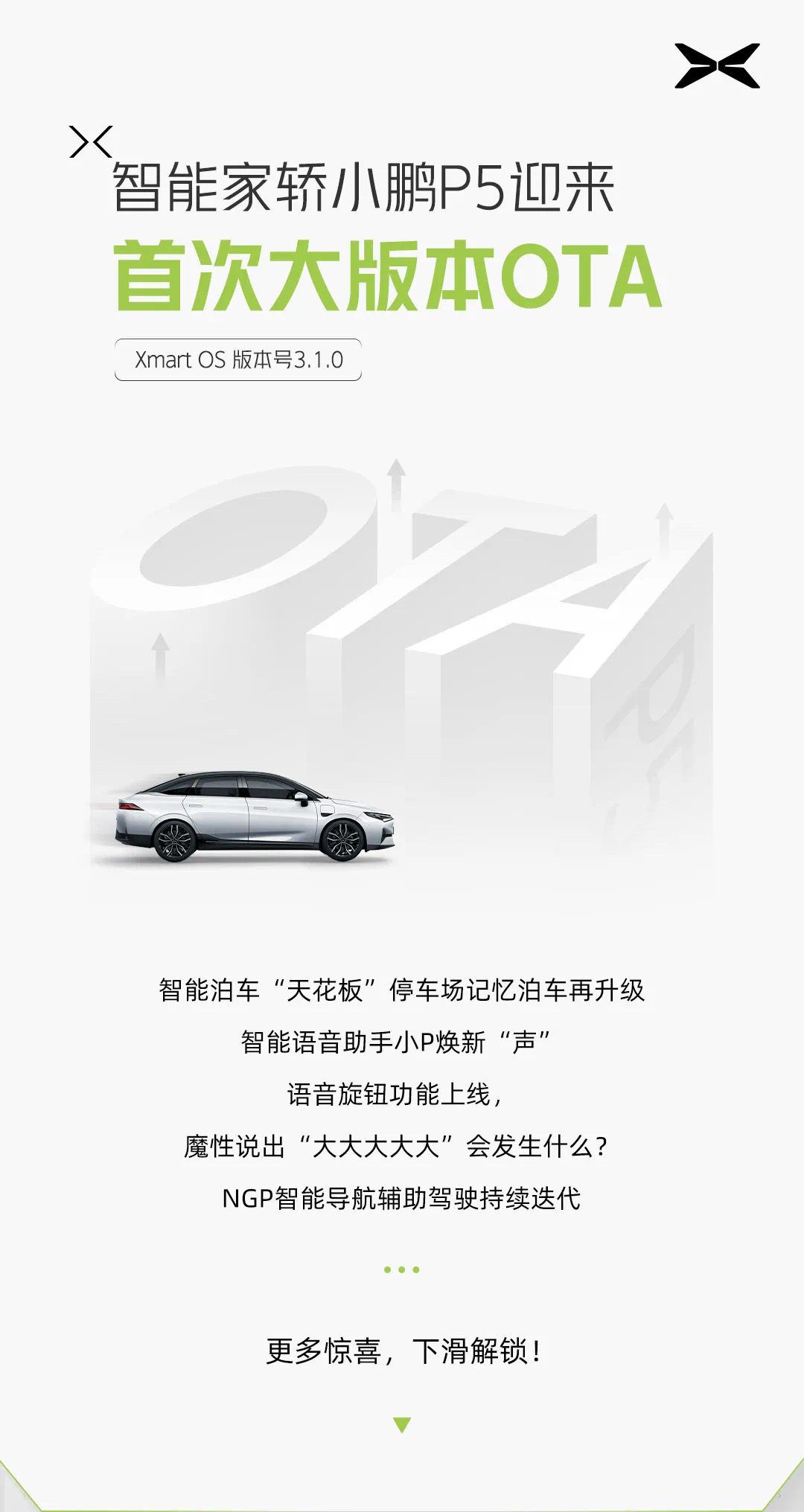 智能泊车“天花板”：P5大版本OTA升级