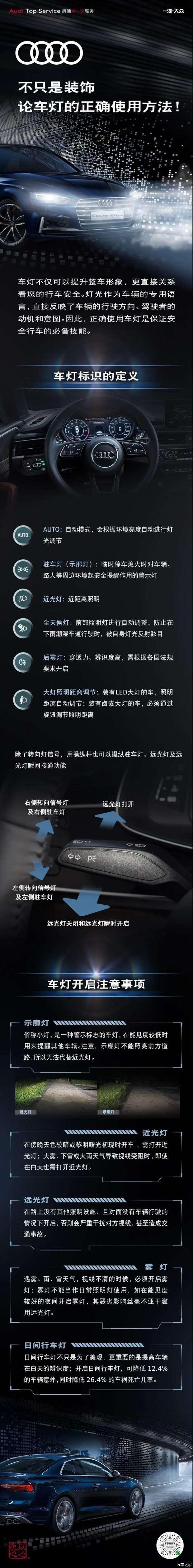 宁波润达奥迪车灯关闭方法及注意事项