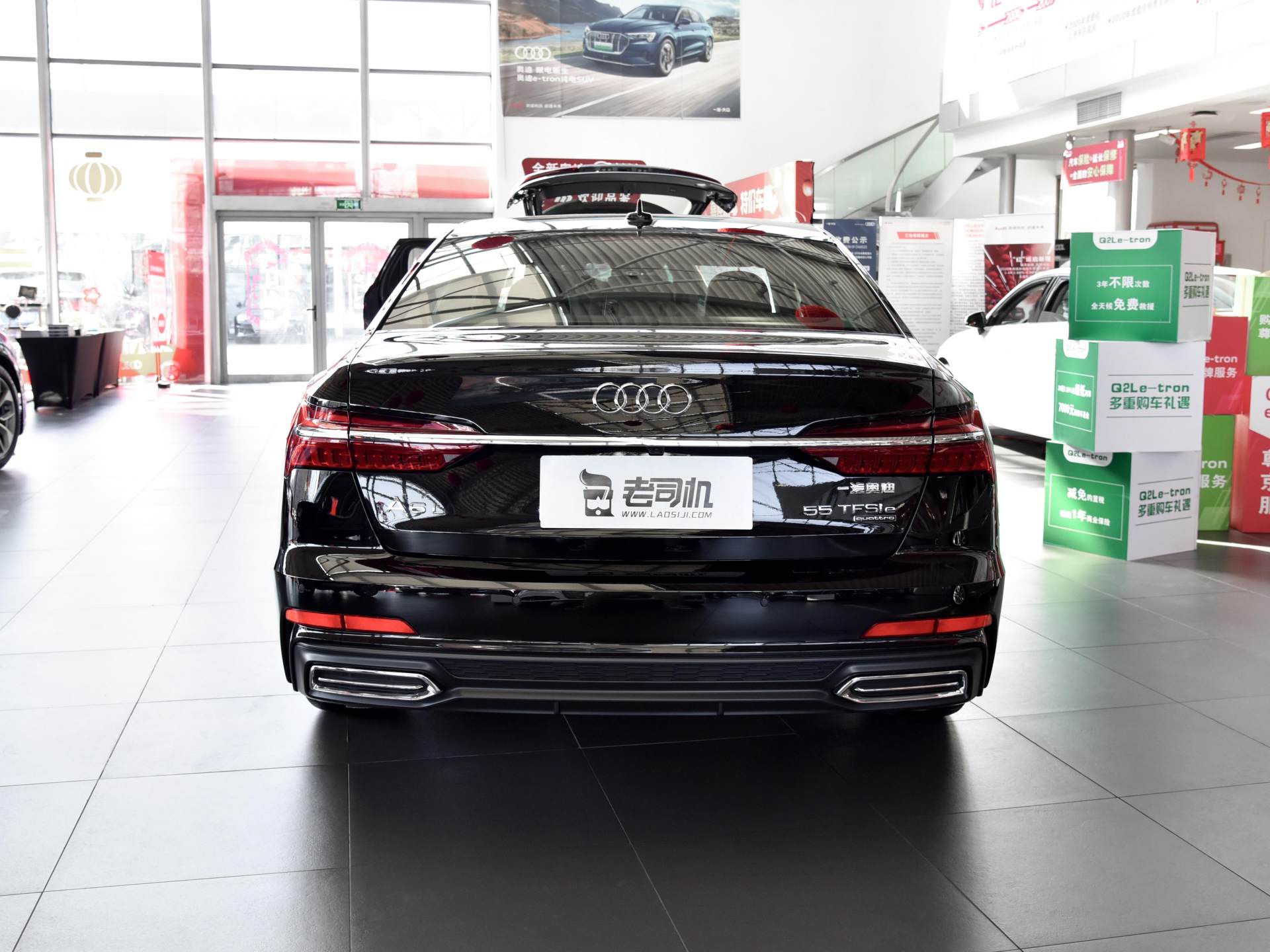 更省油的奥迪A6L，不加油也能跑，动力媲美V6，实拍奥迪A6L新能源