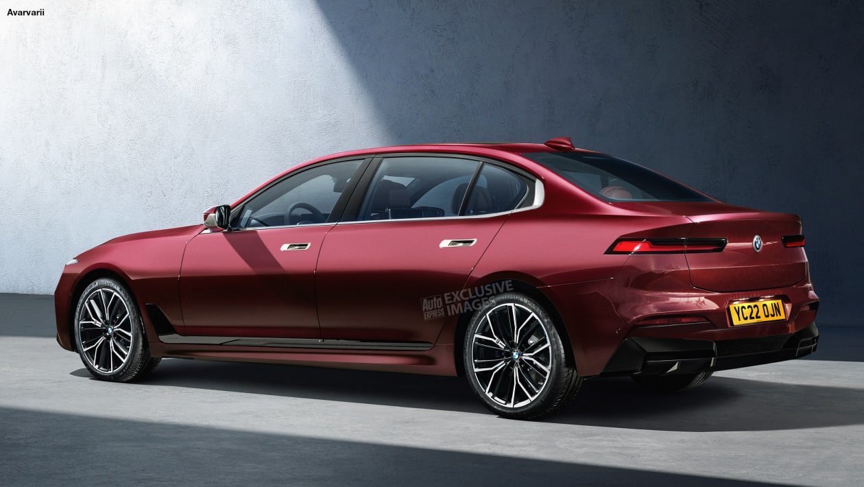 純電動版7系 寶馬i7假想圖曝光 極具辨識度