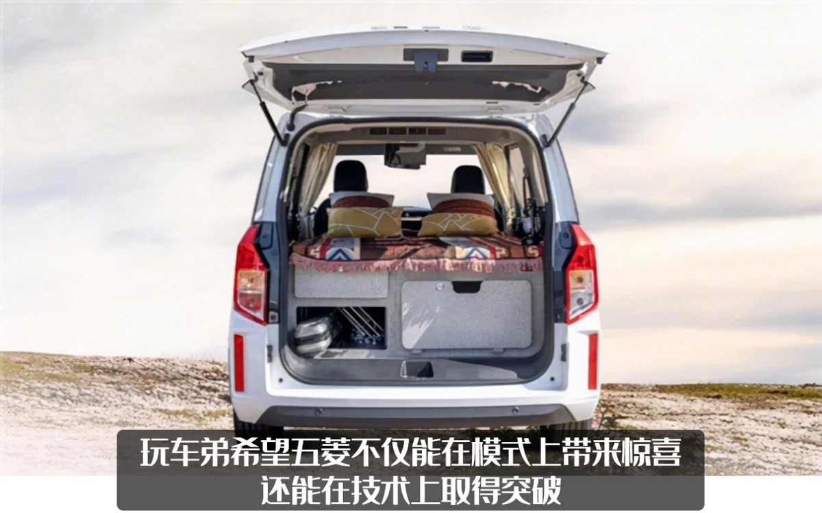 "有人说想要房车",五菱宏光plus微旅车曝光,还有冰箱双人床?
