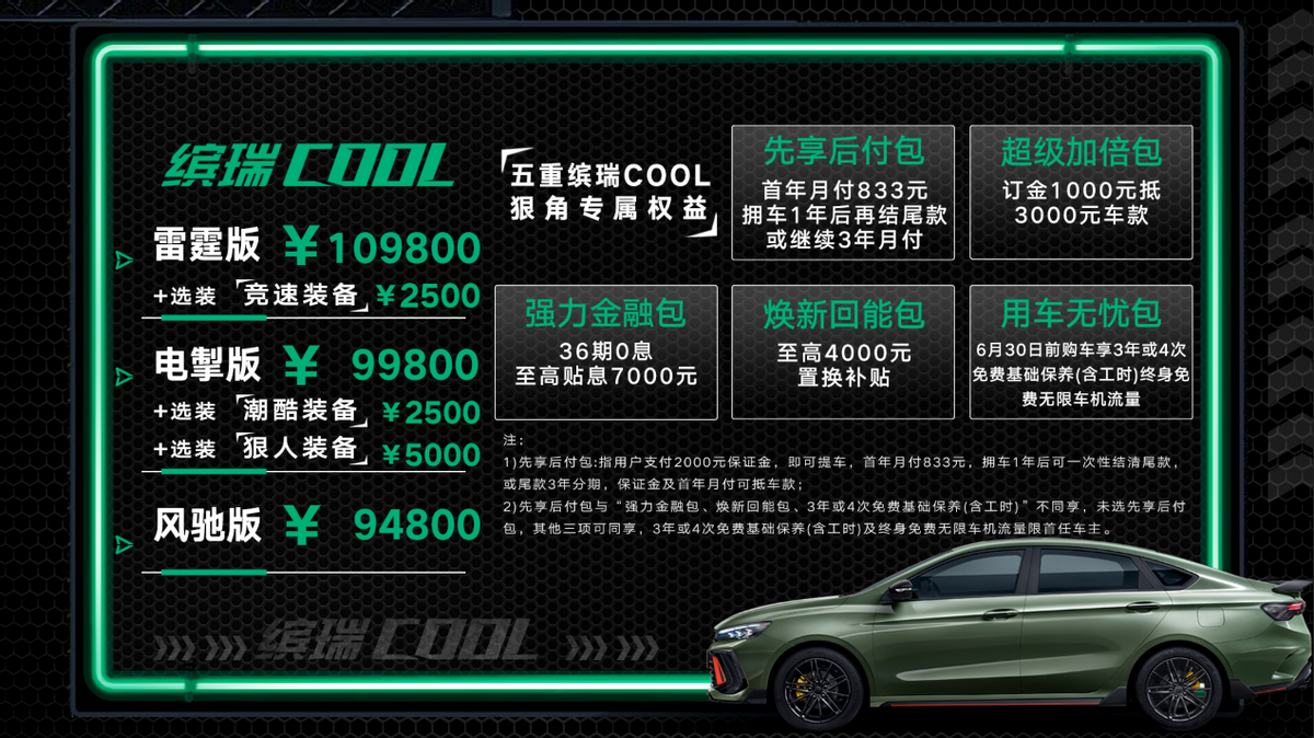 售价不到十万，首搭1.5TD系统，陈小春代言的缤瑞COOL，够狠！