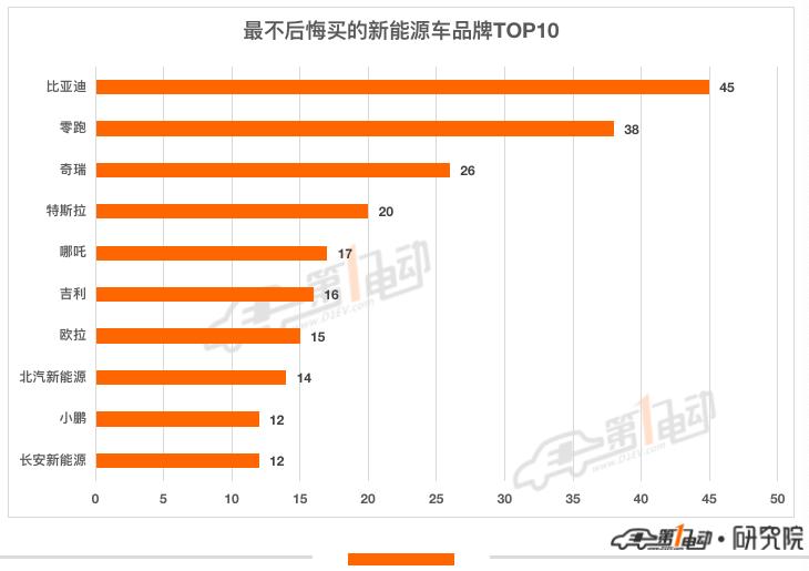 电动汽车品牌有哪些（最不后悔买的新能源汽车TOP10）-第9张图片