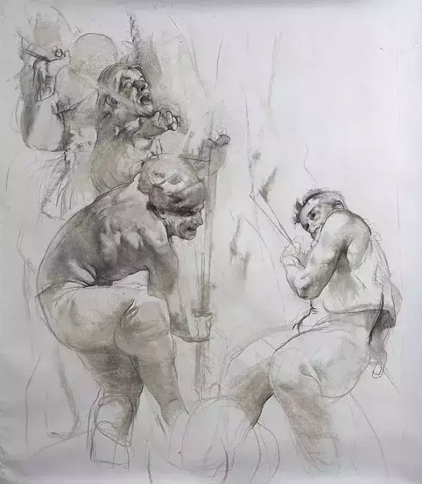 列宾美术学院素描作品，带你走进那个世界，对美另类的诠释