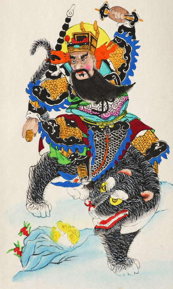 绵竹木版年画:武财神