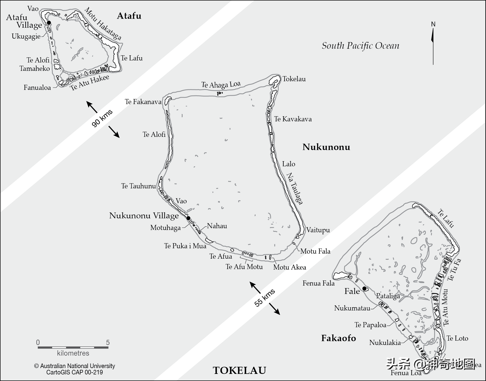 乱谈岛屿（81）托克劳(Tokelau)太平洋深处的大村子