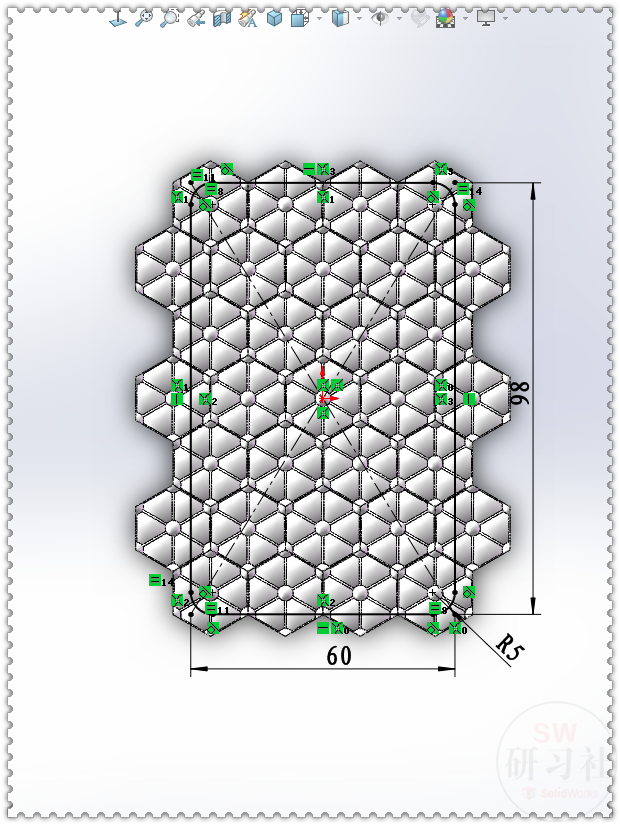 用SolidWorks画的iPhone 13 手机外壳纹理图案