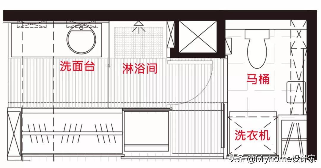 4㎡分离式卫生间的10种布局，二三四分离，好用到哭