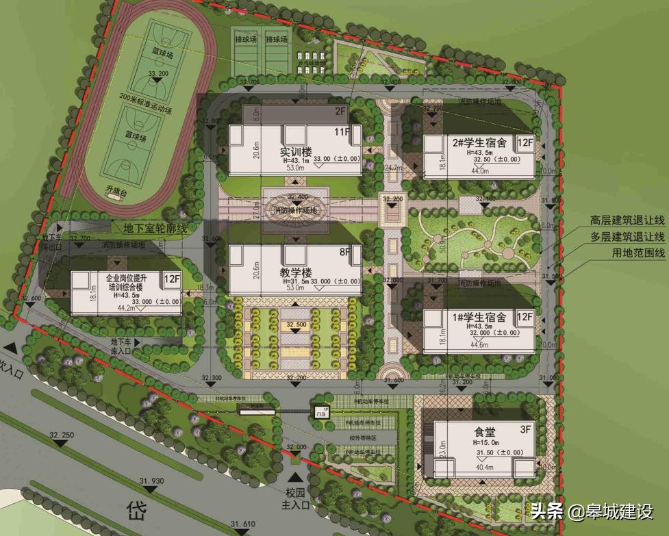 合肥地铁3号线文浍苑站东边，规划设计合肥工贸技工学校