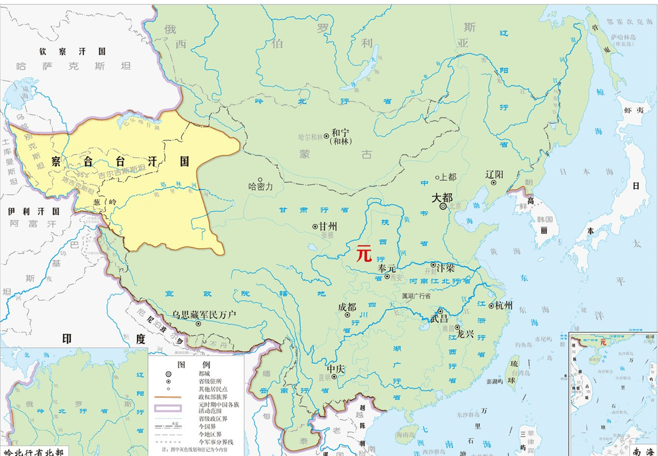 元朝的疆域元朝的疆域有多大包括哪些国家