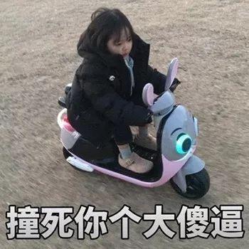 可爱小女孩骂人表情包：不想理你这只猪、