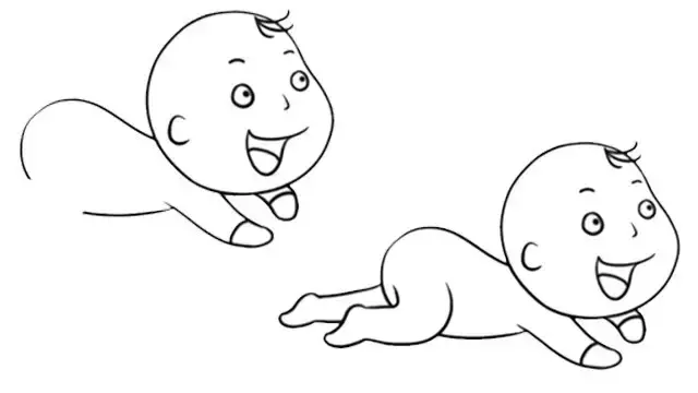 简笔画|从婴儿到老人简笔画大全,益智易学,建议收藏!