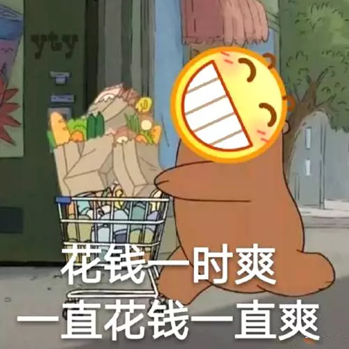 小黄脸表情包|花钱一时爽,一直花钱一直爽