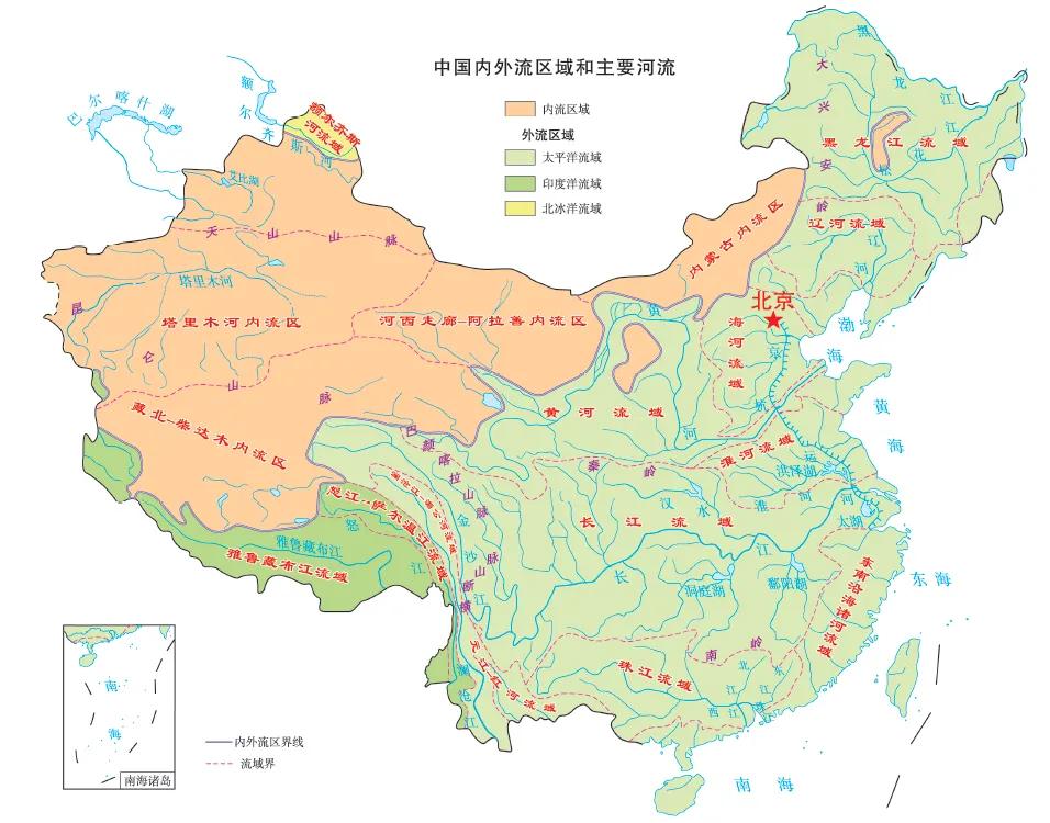 中国气候图分布图(中国地理气候分界线地图集)