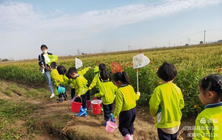 邯郸：魏县县直幼儿园观摩县全域水网建设和试种稻田项目活动