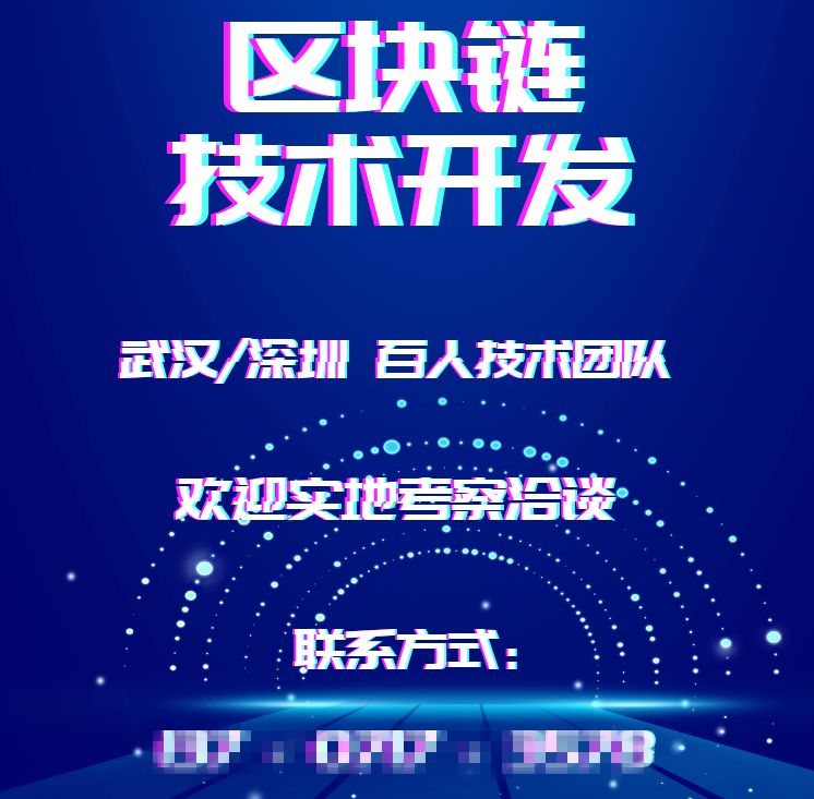 区块链技术开发：钱包,交易所,公链,模式,DAPP 武汉深圳实地考察