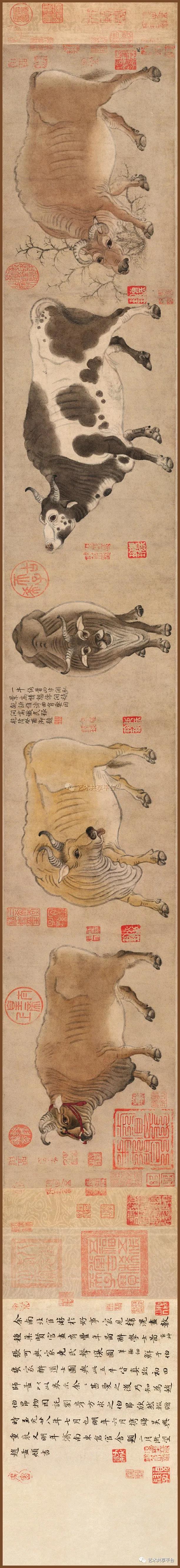 其博才多艺,工书法,善诗词,擅画人物,农村风俗景物及牛,马,羊,驴等