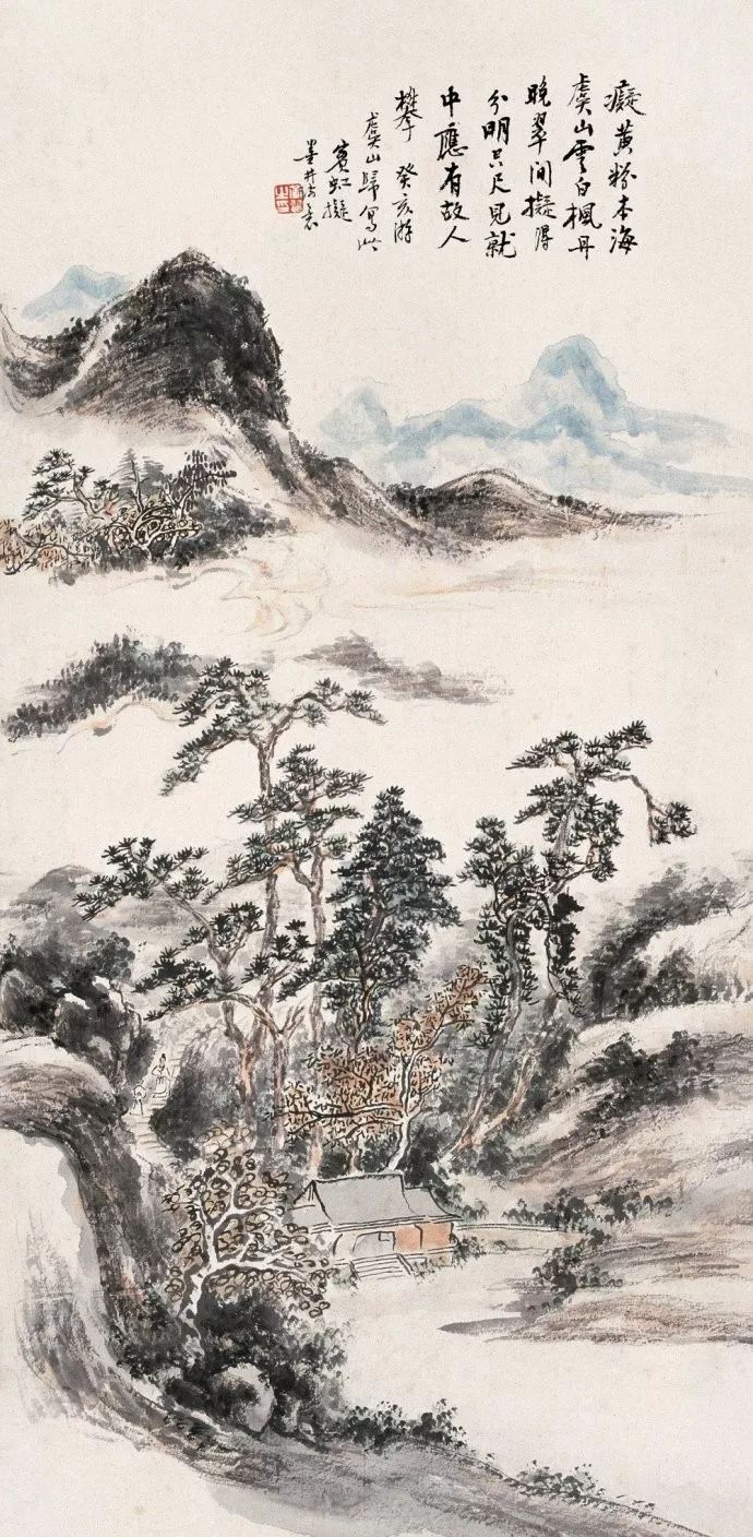 近代山水画家千古第一用墨大师（传统中国画四大家之一）