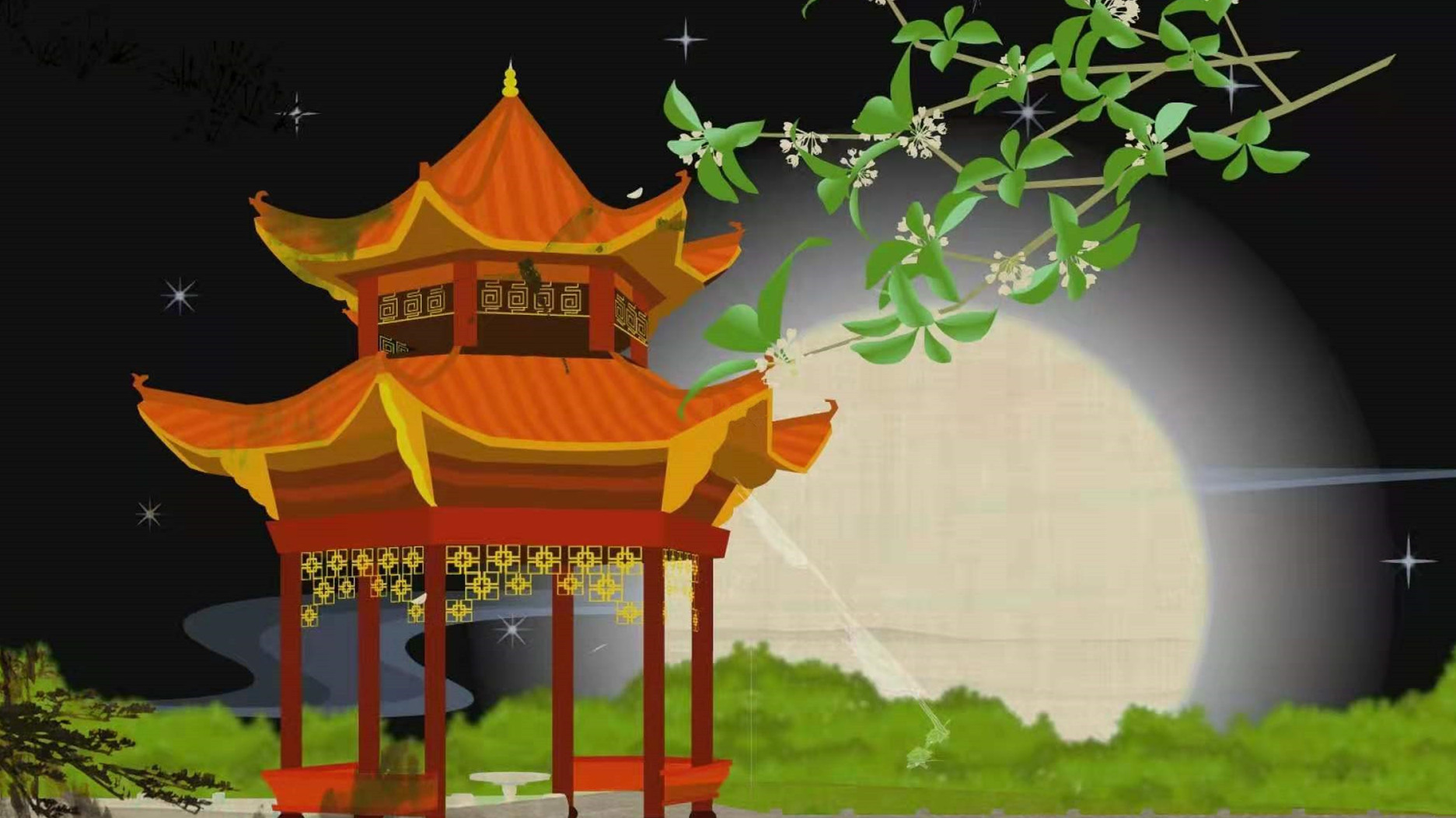 三首明月诗词，不问悲欢离合，不惹情思哀怨，只因那一瞬的美丽