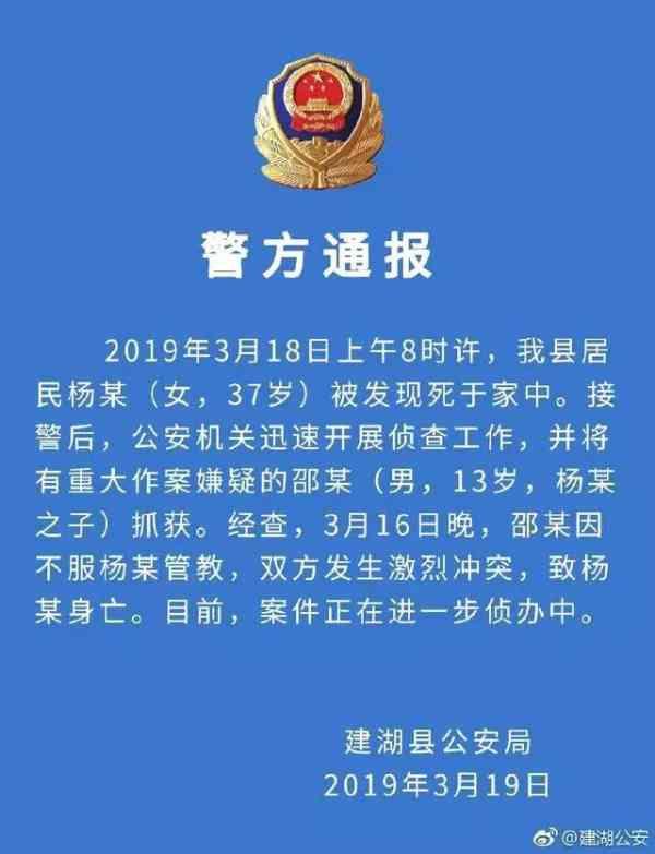 13岁少年弑母，邻居透露了一个关键细节