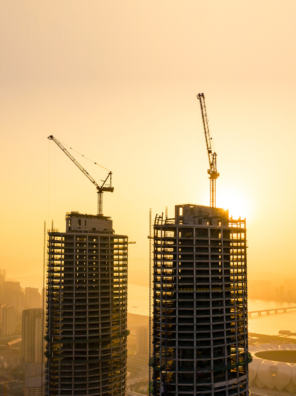 杭州在建中的第一高楼最新实景照,预计2022年竣工