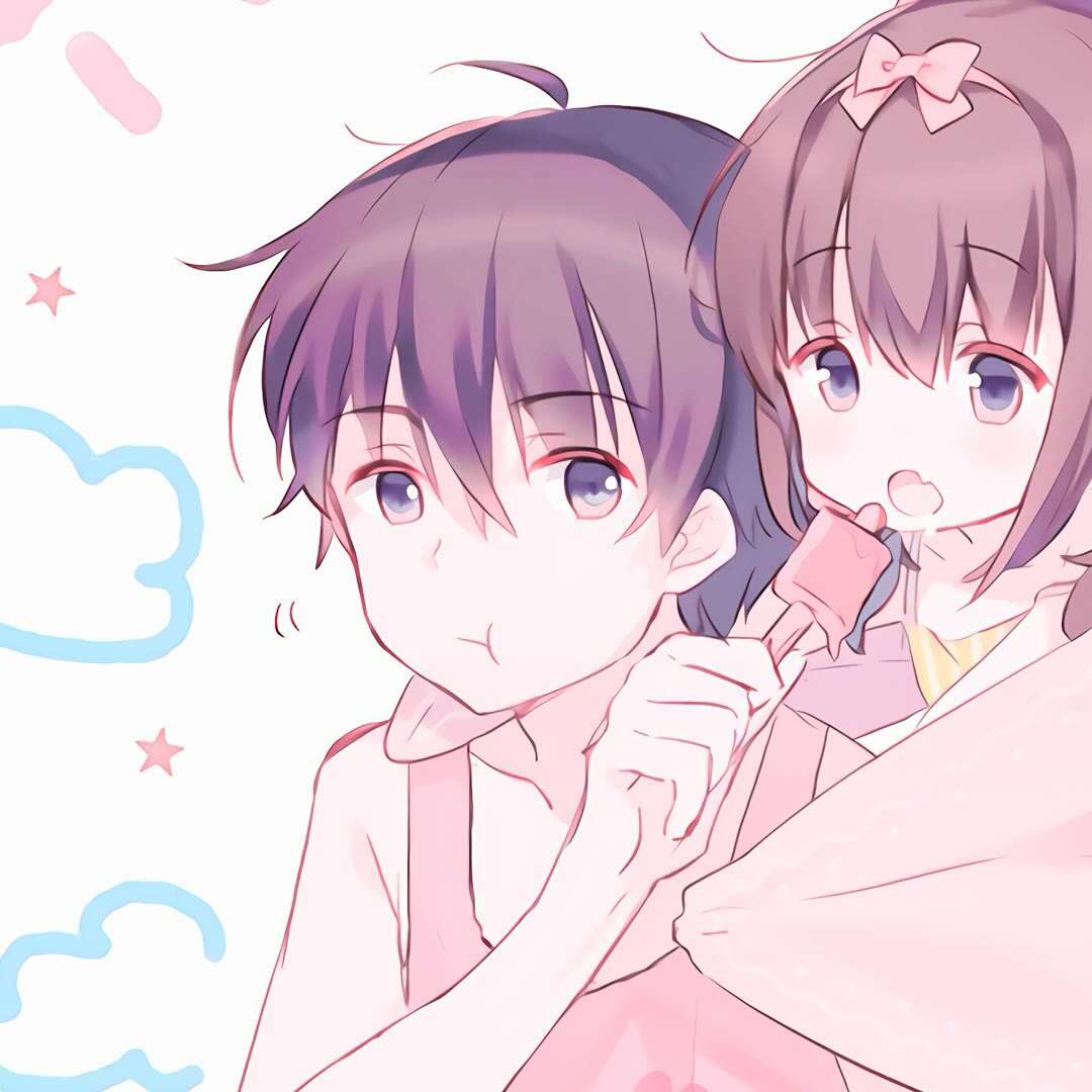 男女动漫图片可爱情侣(高清情侣头像) - 赤虎壹号