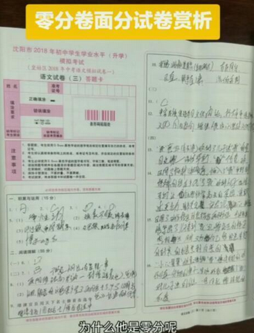 2年前高考的“神仙卷面”，文采和书法“齐飞”，至今无人超越