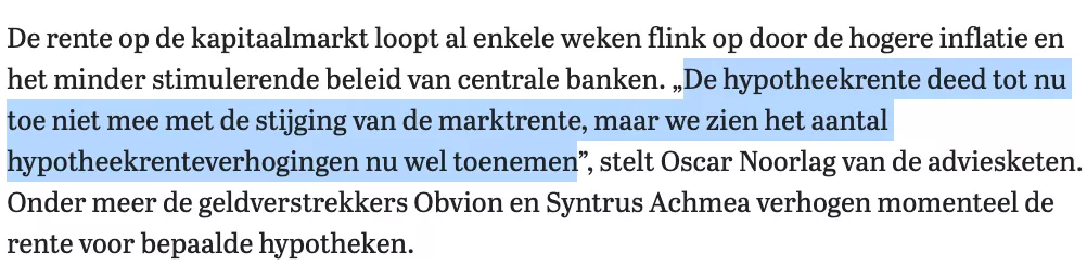 荷兰房贷利率要涨！国际资本市场动荡，低息贷款时代终结
