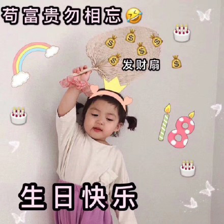 罗熙生日快乐表情包合集｜生日快乐鸭小仙女