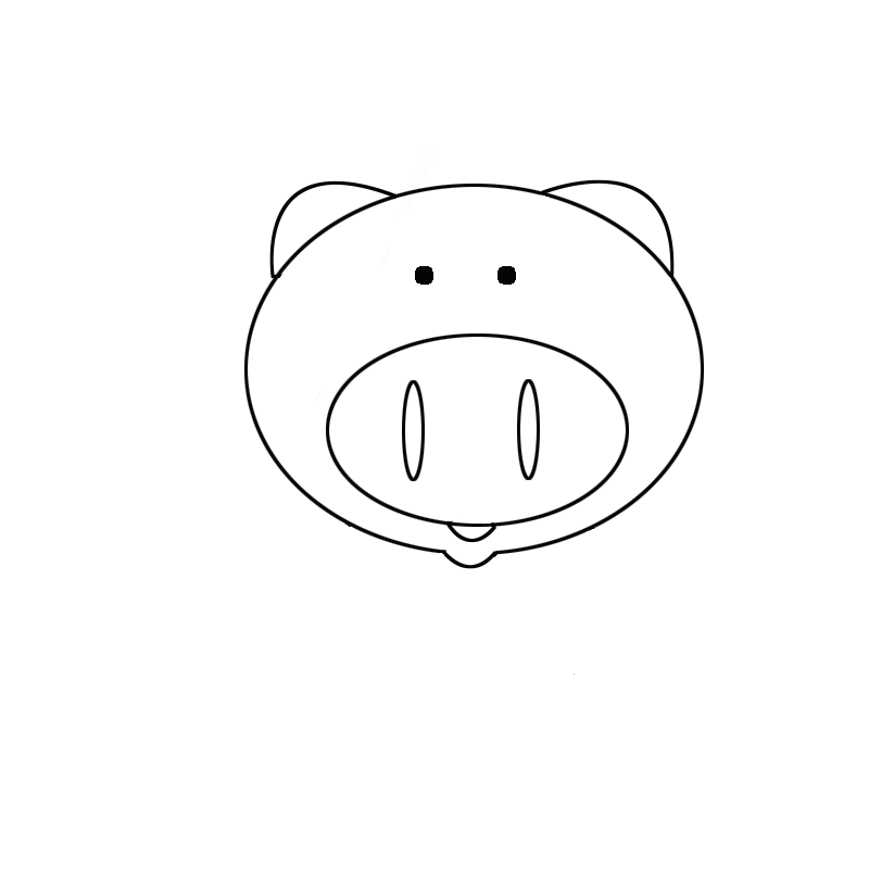 小猪简笔画就是这么简单